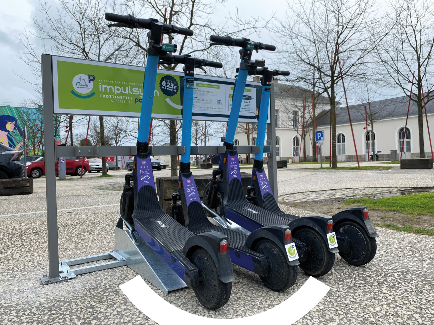 Photo rack trottinettes