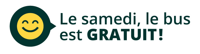 Picto le samedi le bus est gratuit