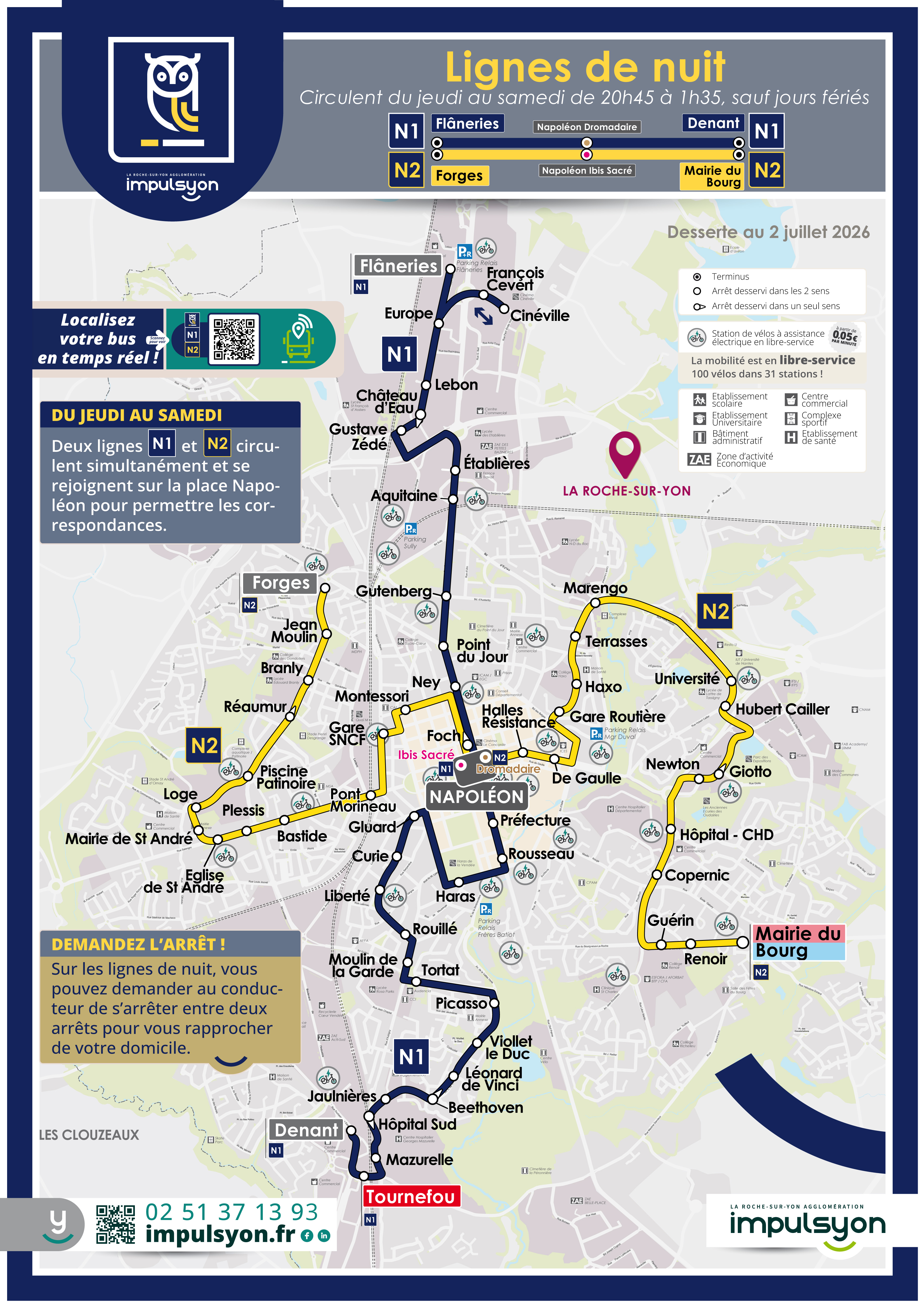 Plan des lignes N1 et N2_2026